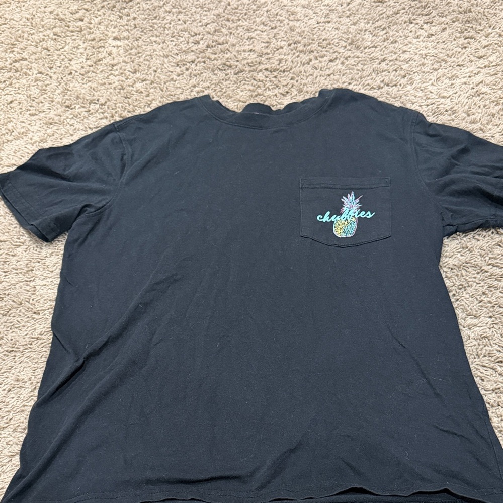 Black T-Shirt with Pineapple